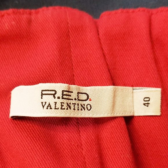 RED Valentino Womens Marilyn 50s Style Sleeveless Dress Lipstick Red 40 - Picture 2 of 8